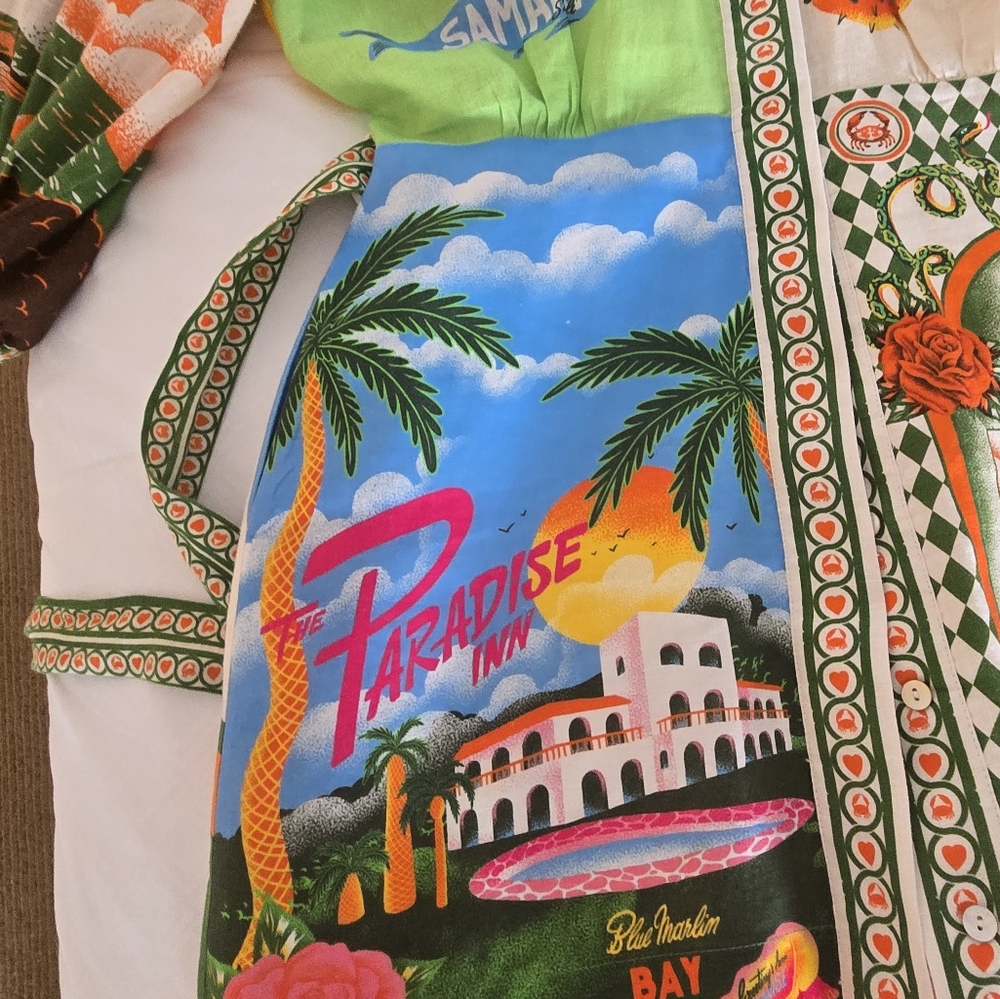Alemais Multicolor Tropical Print Dress - Picture 2 of 3